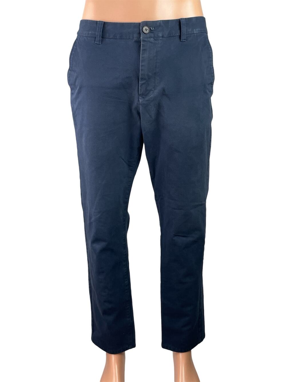 Bonobos Men's Navy Blue Mid Rise Straight Leg Chino Khaki Trousers Pants 32x30
